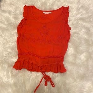 Semi Crop Top with waist cinch